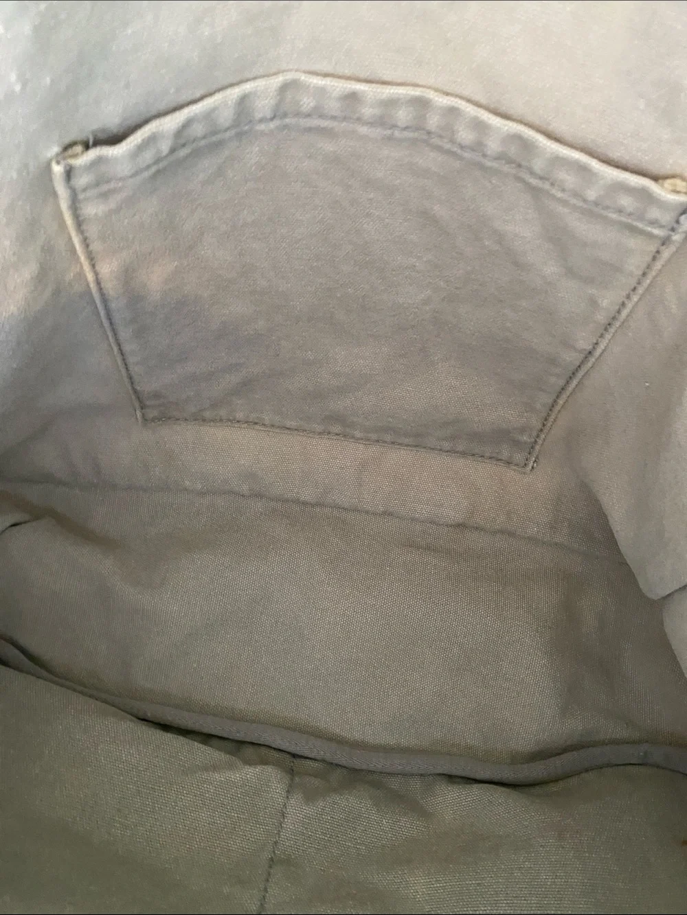 Hollister Vintage YK2 Neutral Grey  Canvas Messenger Bag with Adjustable Strap